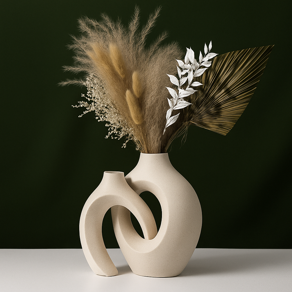 grand vase décoratif en céramique pour un intérieur moderne et élégant - vue 6 sur 12