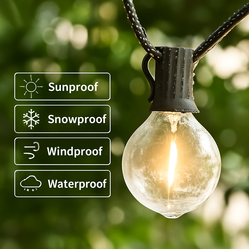 Guirlandes lumineuses extérieures Led G40 - vue 4 sur 6