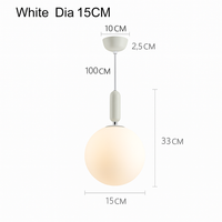 gzmj moderne globe en verre suspension pour cuisine