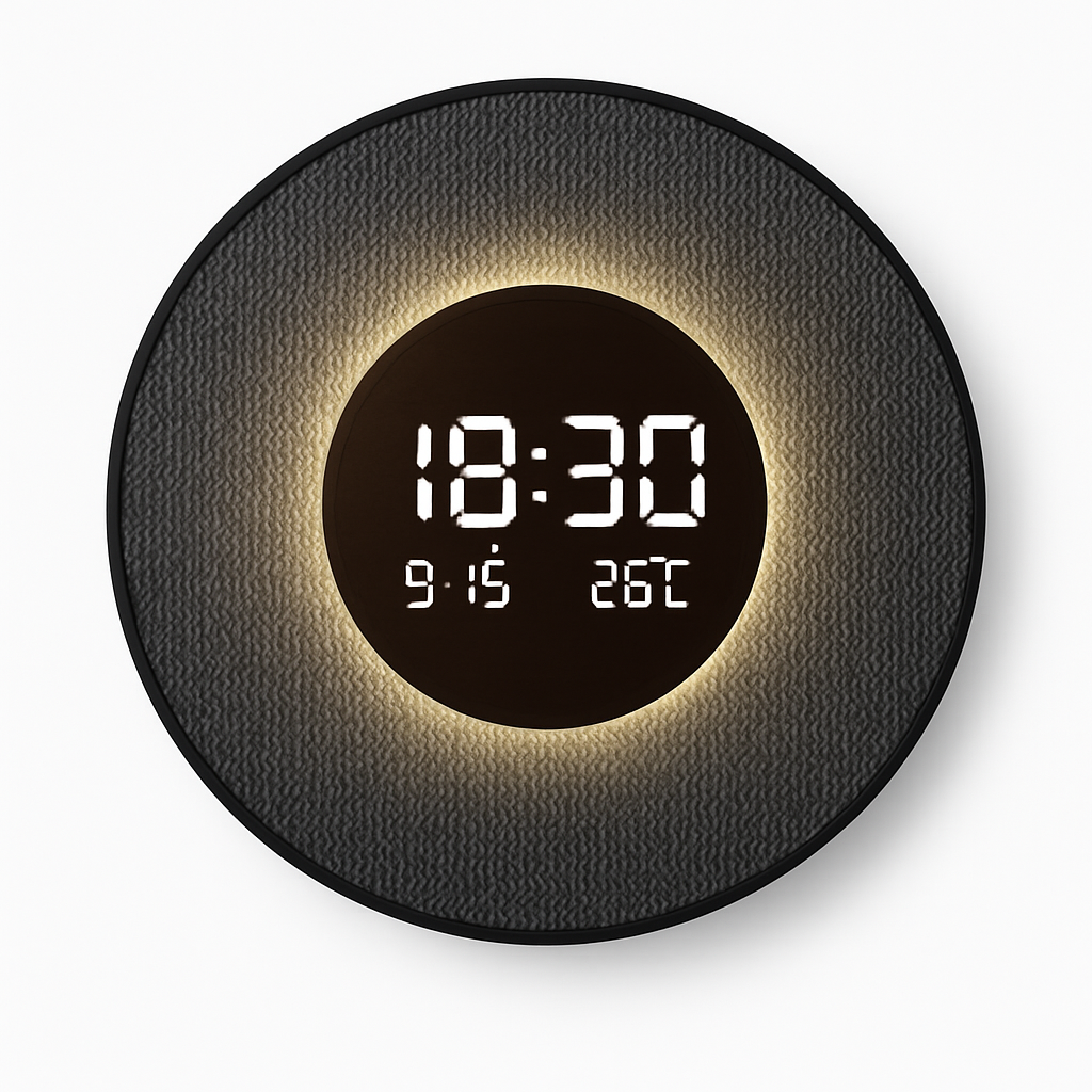 horloge décorative numérique lumineuse pour restaurant et décoration intérieure