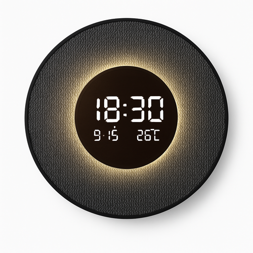horloge décorative numérique lumineuse pour restaurant et décoration intérieure