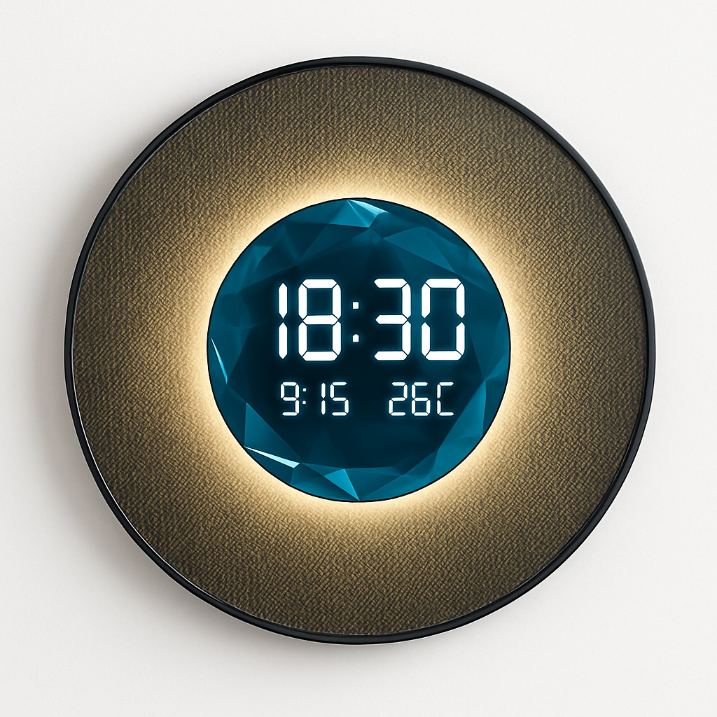 horloge décorative numérique lumineuse pour restaurant et décoration intérieure - vue 4 sur 8