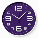 Horloge murale ronde design avec chiffres colorés 30cm Brief
