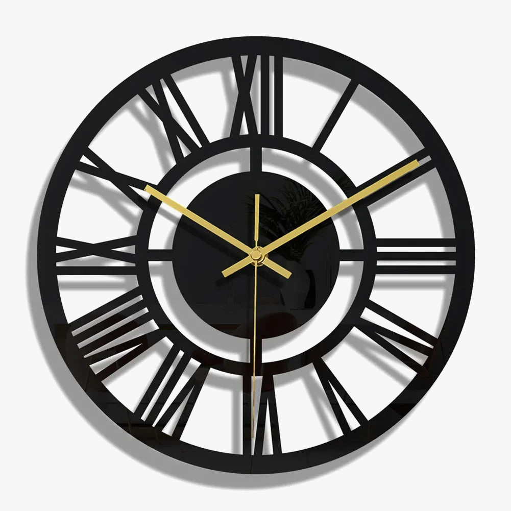 horloge murale vintage moderne pour décoration intérieure silencieuse
