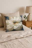 housse de coussin à motif floral ginkgo pour salon et chambre