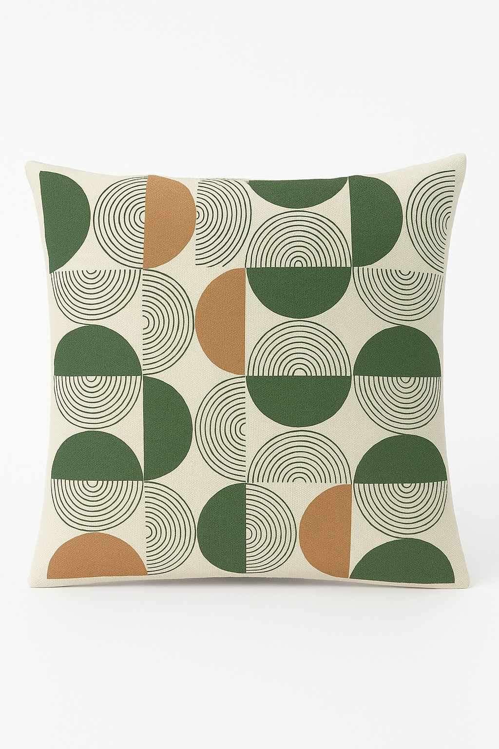 housse de coussin à motif floral vert abstrait imprimé