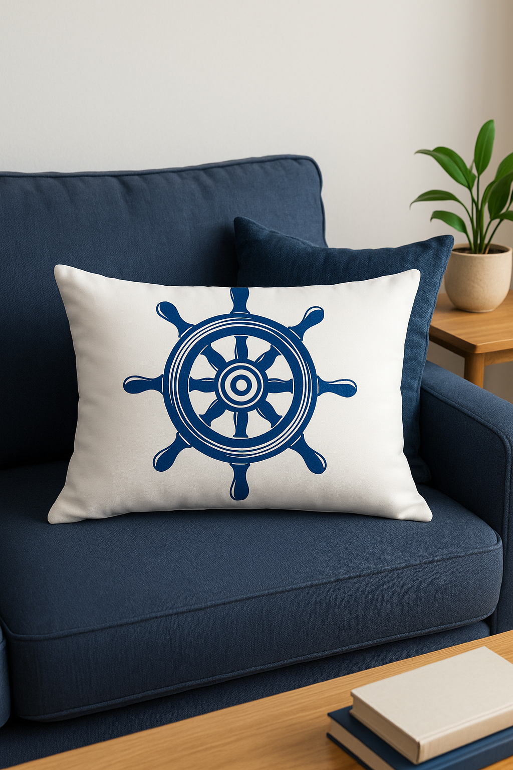 housse de coussin bleu à motif animaux marins 30 x 50 cm