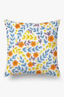 housse de coussin carrée à fleurs aquarelle 45x45 cm décoratif