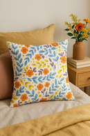 housse de coussin carrée à fleurs aquarelle 45x45 cm décoratif