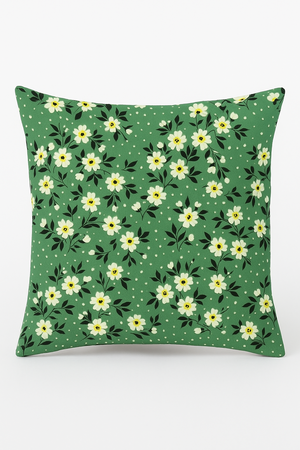 housse de coussin carrée fleurs aquarelle 45x45 cm décoratif