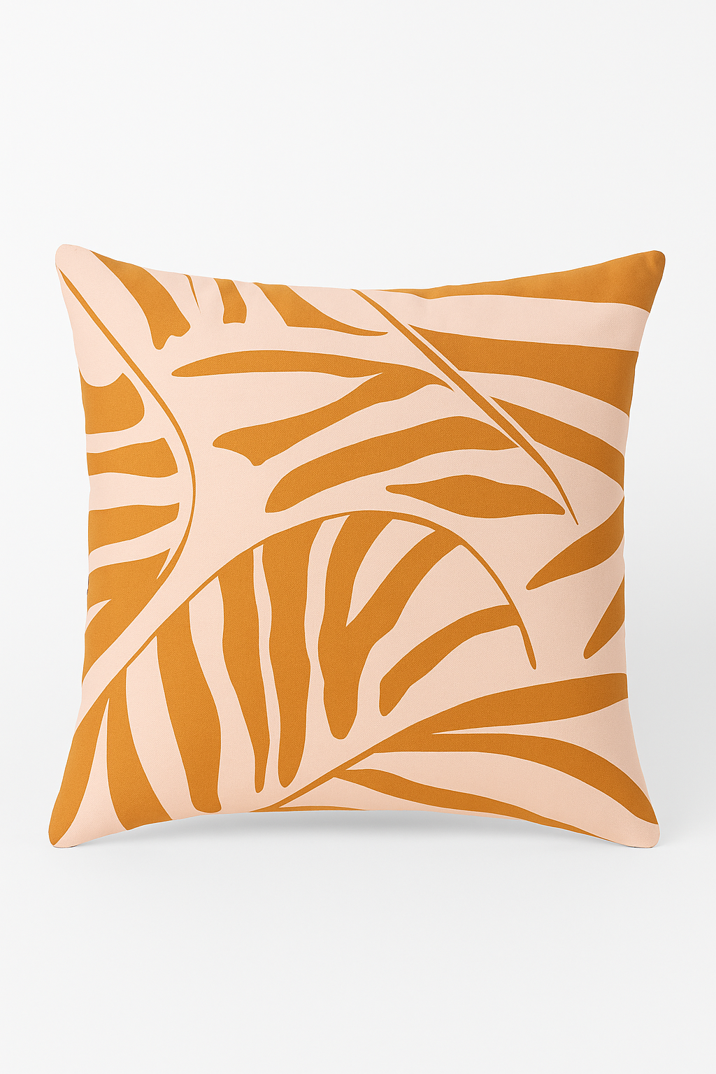 housse de coussin carrée motif géométrique marron élégant et moderne