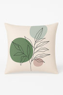 housse de coussin créative à motifs de feuilles vertes