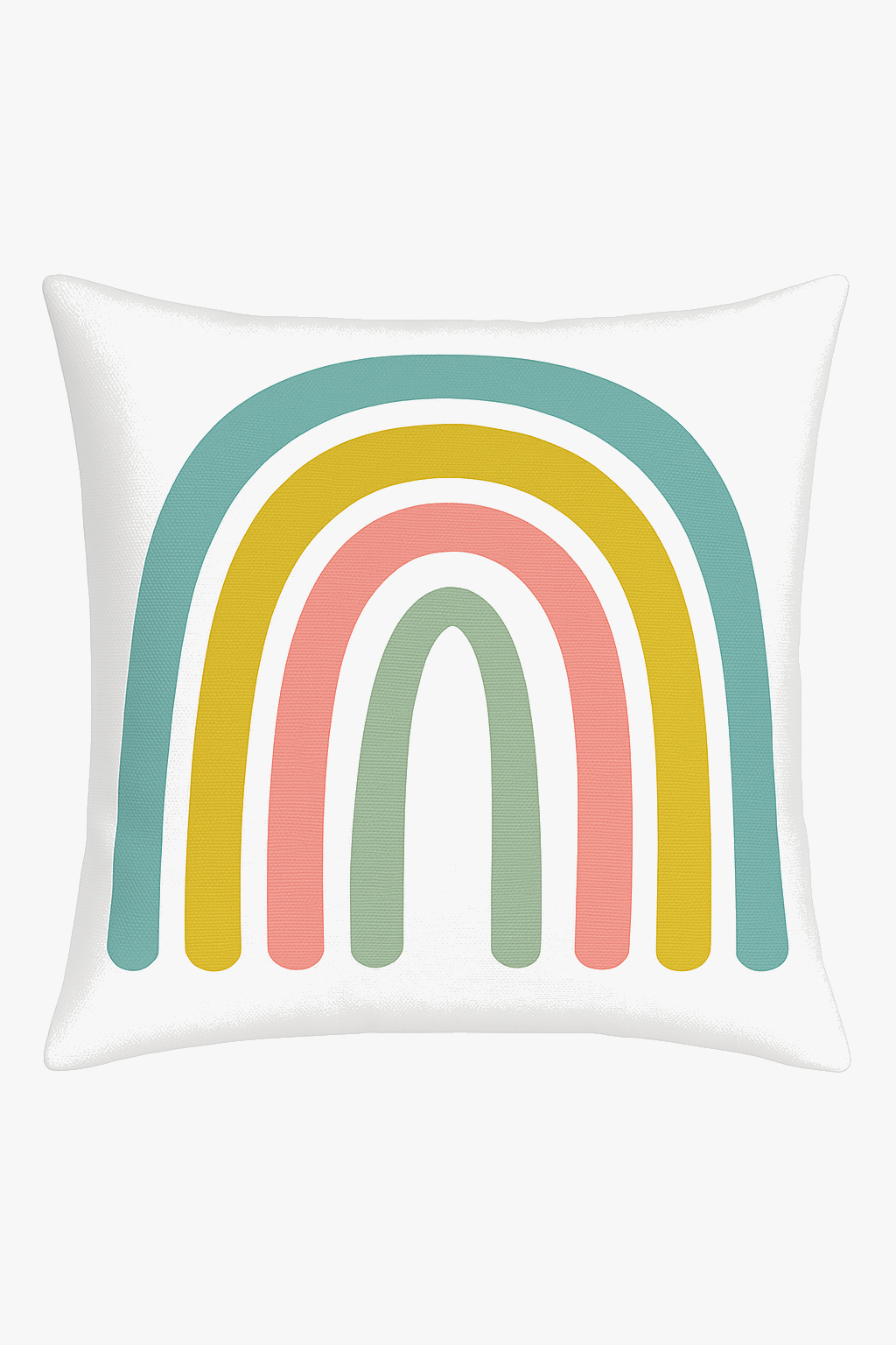 housse de coussin décorative arc-en-ciel géométrique pour canapé