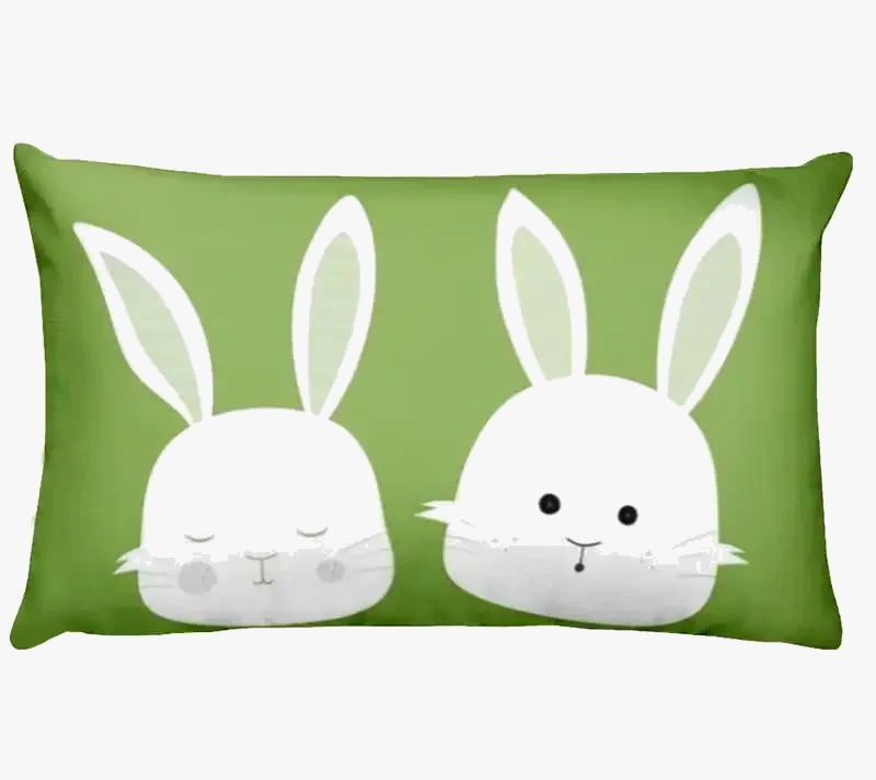 housse de coussin décorative petits animaux chiot chat