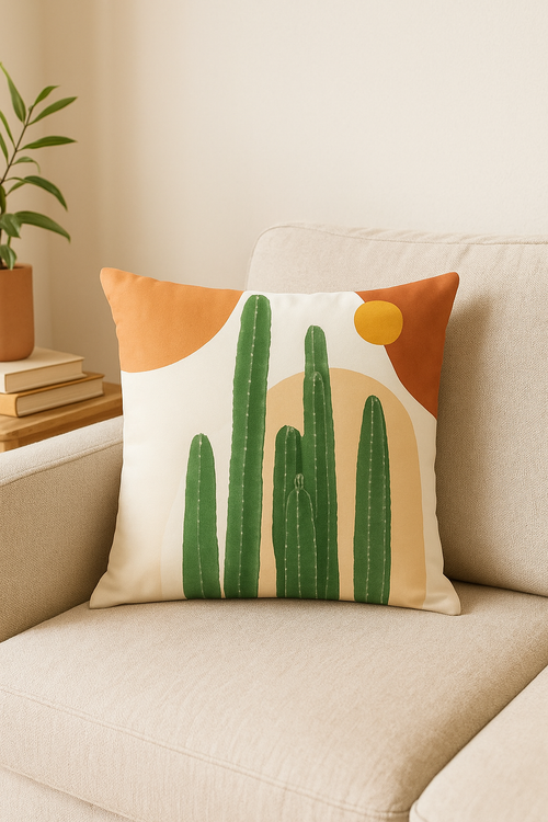 housse de coussin décorative à motif végétal pour canapé 45x45 cm