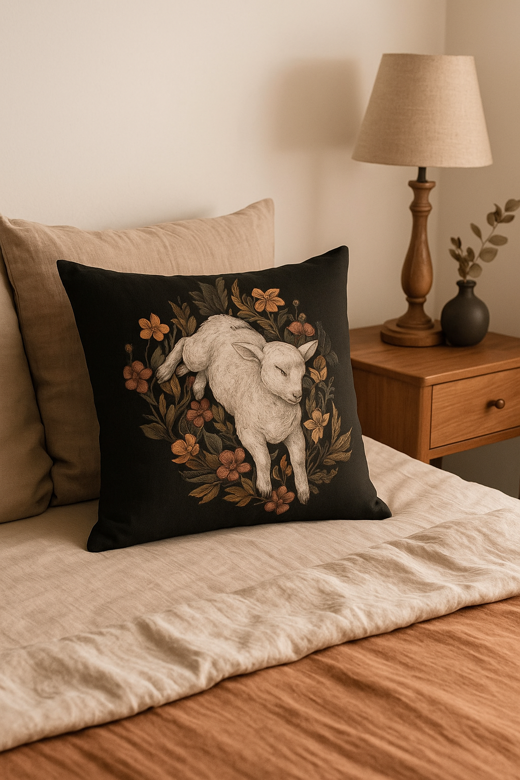 housse de coussin décorative motif animaux colorés pour canapé