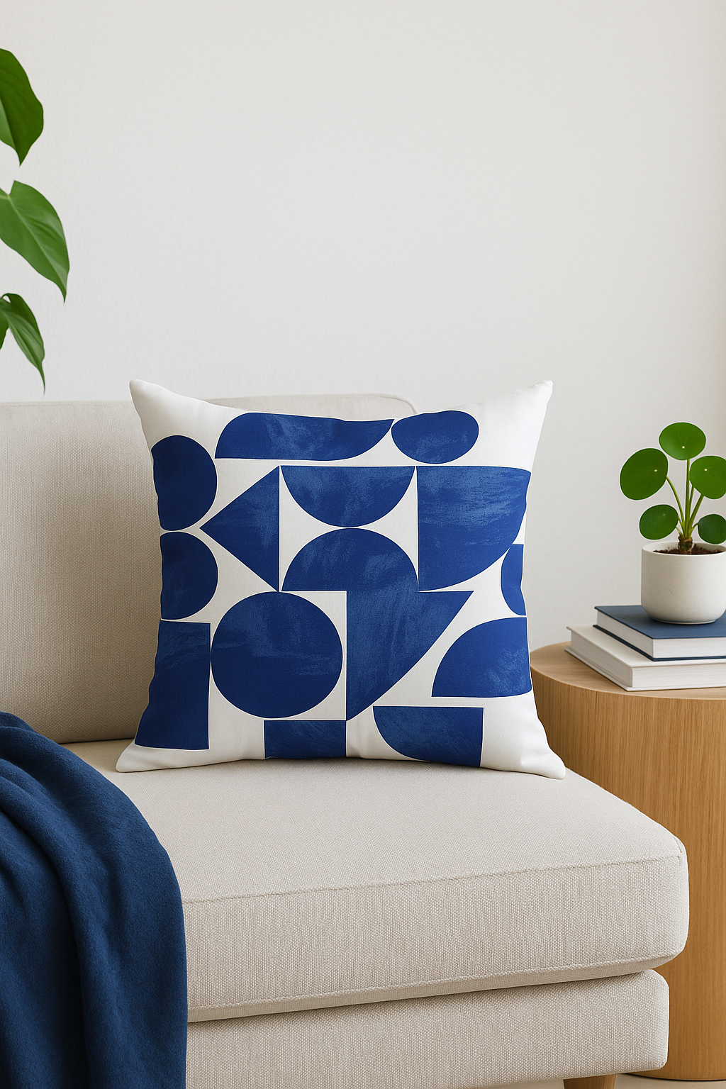 housse de coussin décorative nordique abstraite pour salon