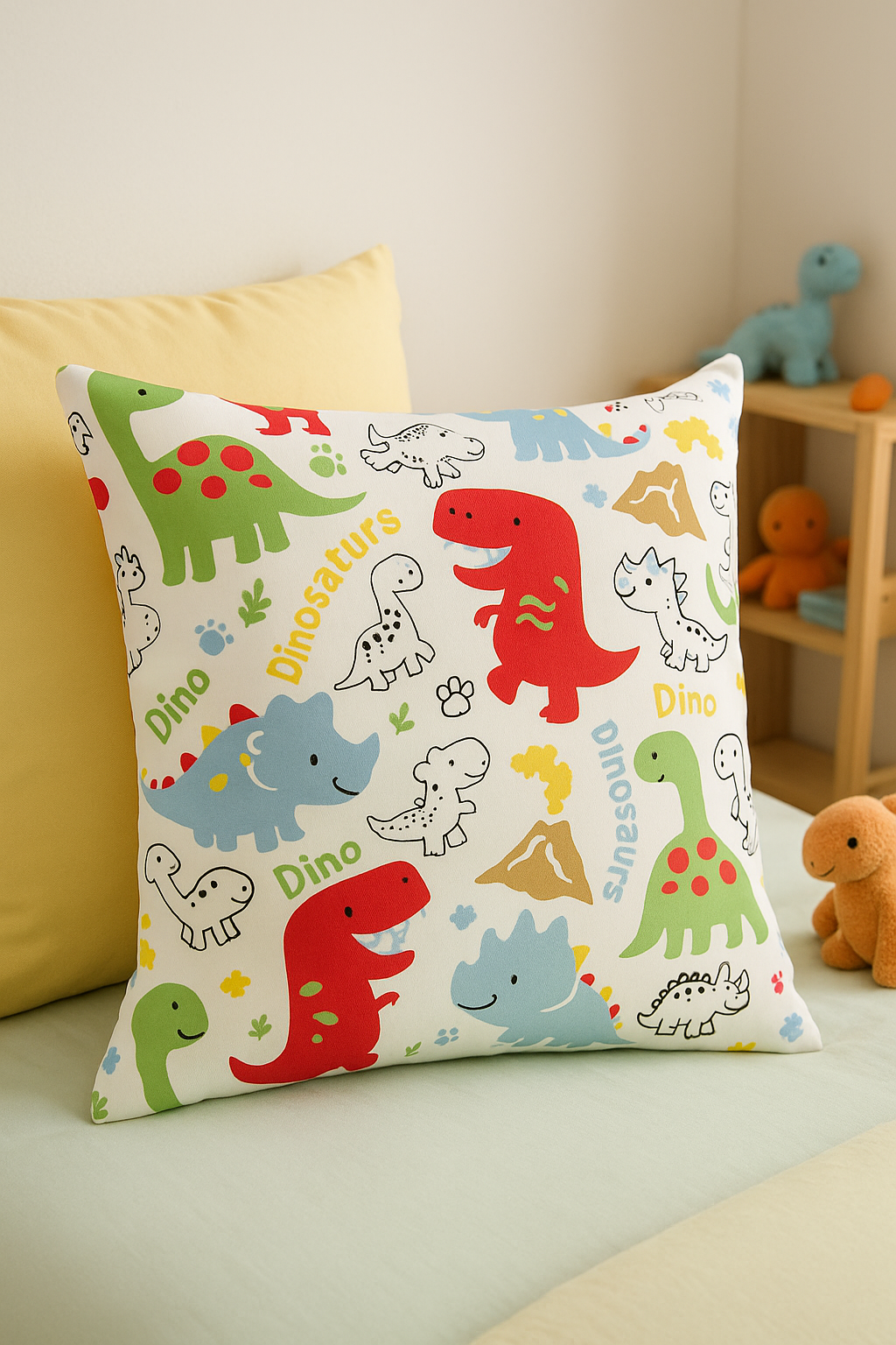 housse de coussin dinosaure mignon décoration luxe pour maison - vue 3 sur 2