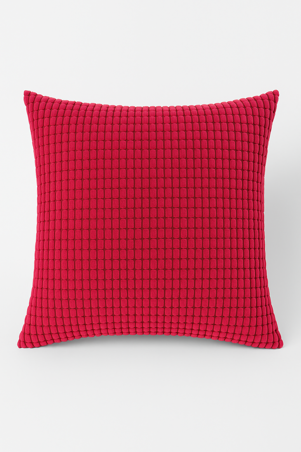 housse de coussin en velours côtelé coloris uni 40 à 70 cm
