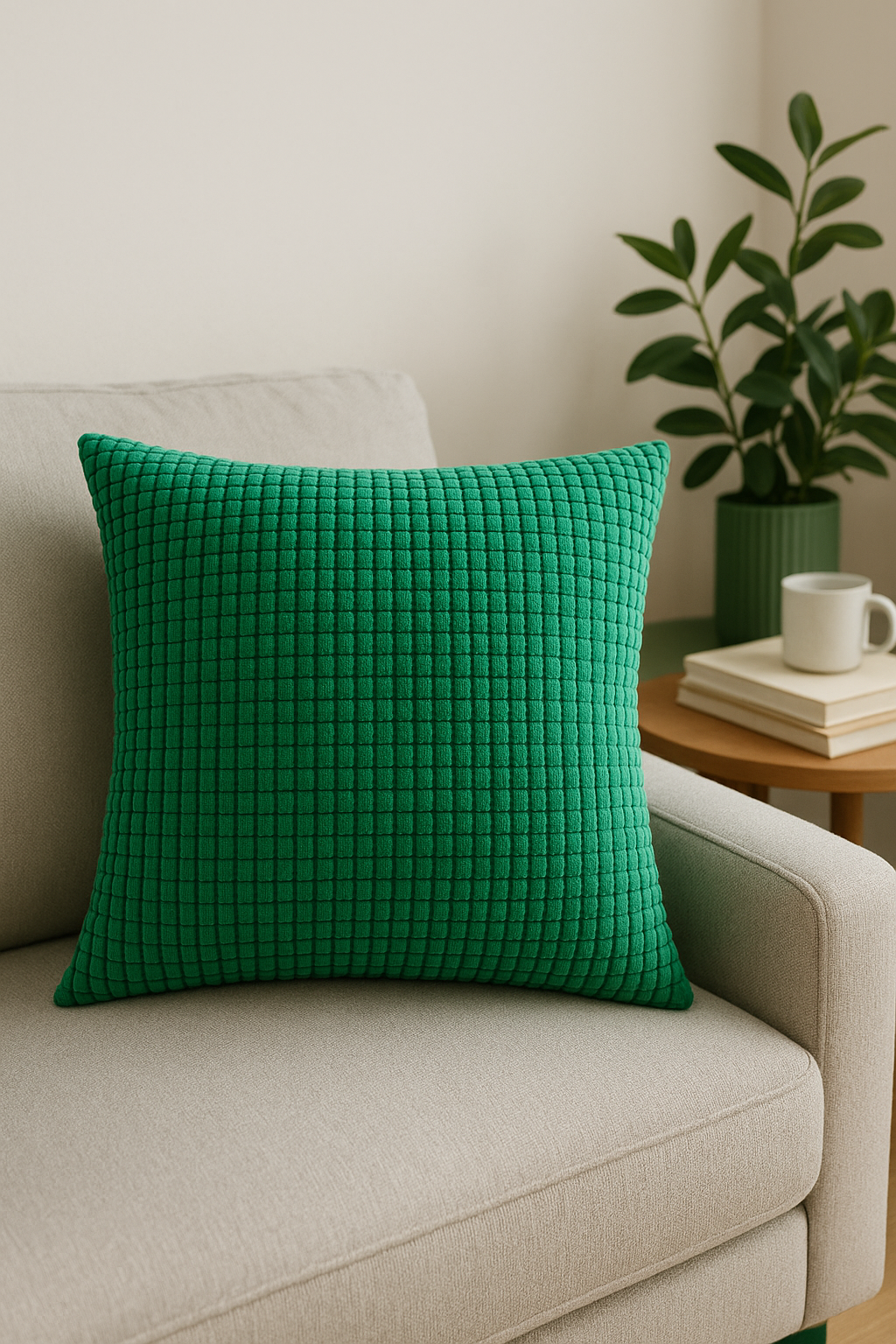 housse de coussin en velours côtelé pour canapé lit décoratif