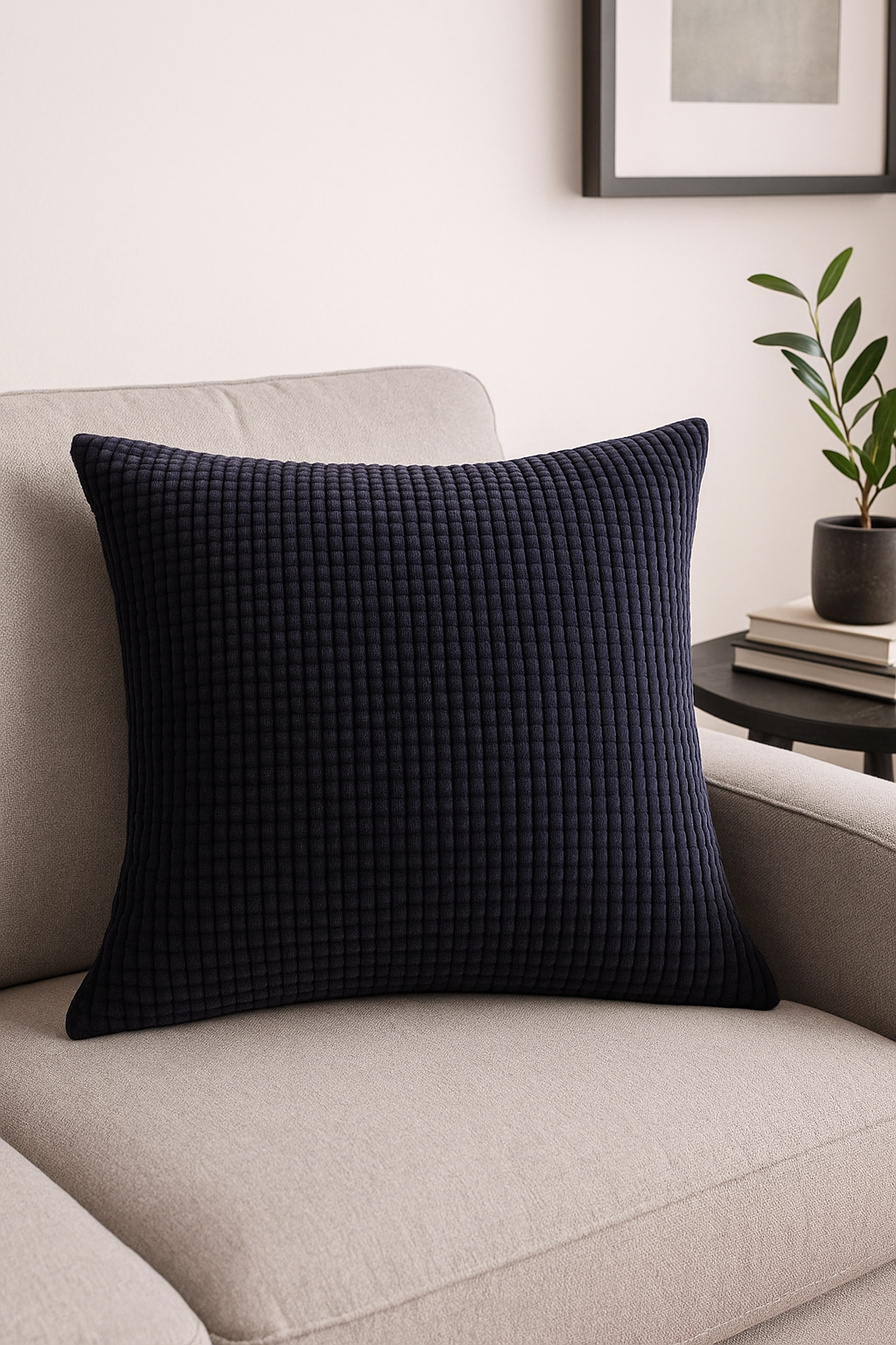 housse de coussin en velours côtelé uni 30x45 35x50 40x60 cm