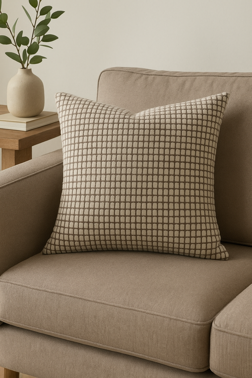housse de coussin en velours côtelé uni 40 à 70 cm