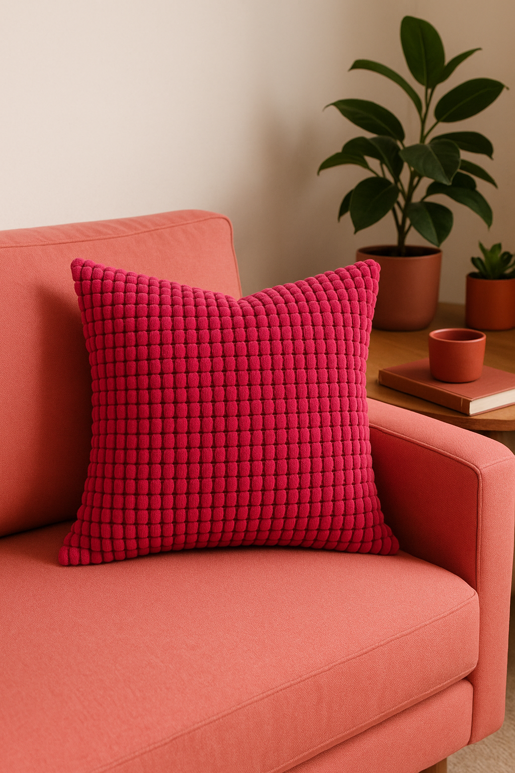 housse de coussin en velours grain de maïs grande taille décorative