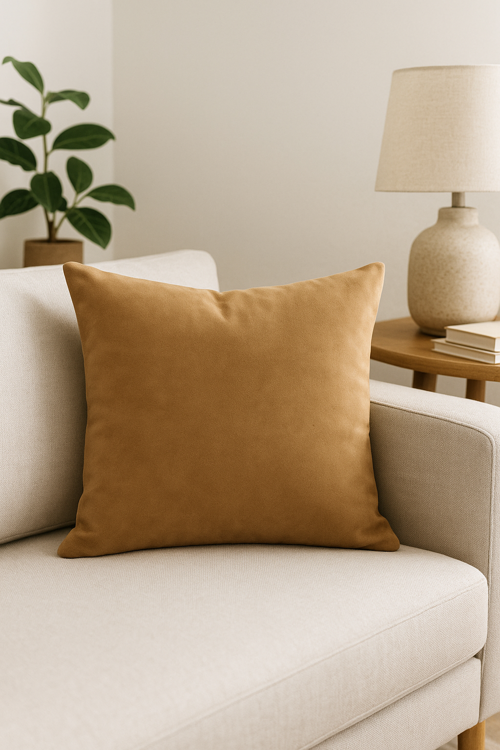 housse de coussin en velours sur mesure couleur unie 40 à 60 cm