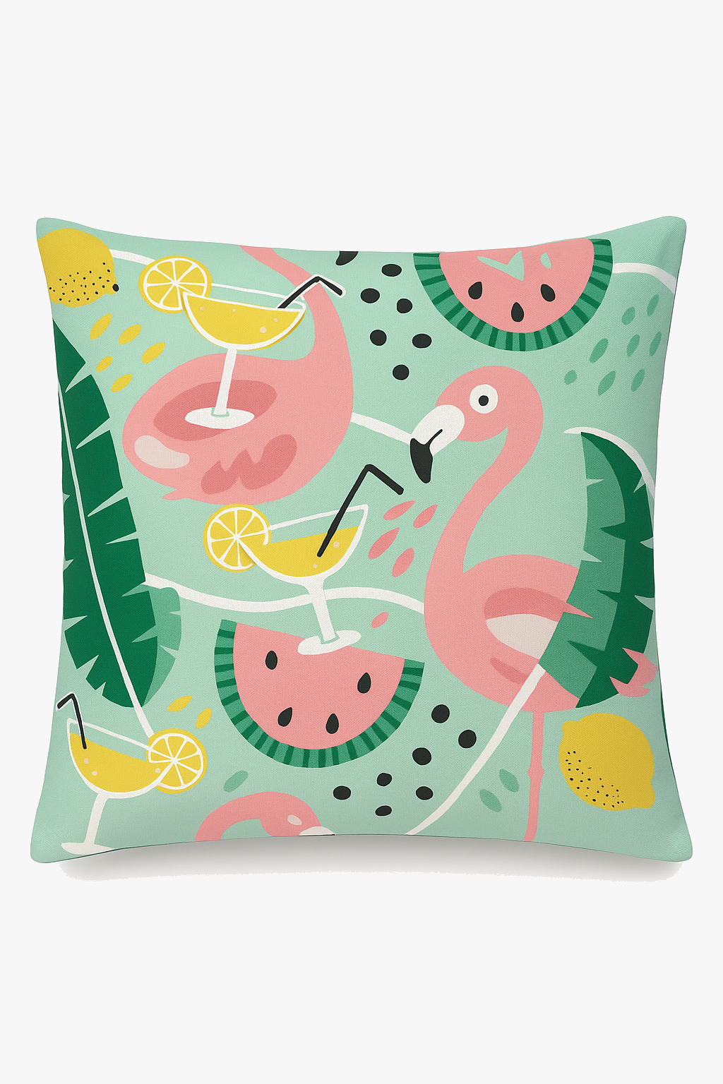 housse de coussin flamant rose pour une touche colorée