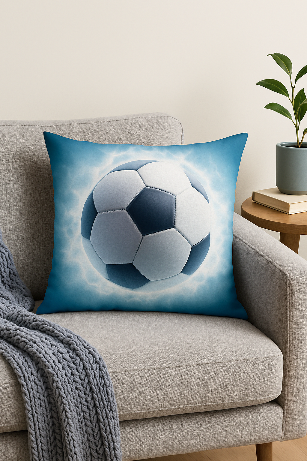housse de coussin football pour passionnés de sport