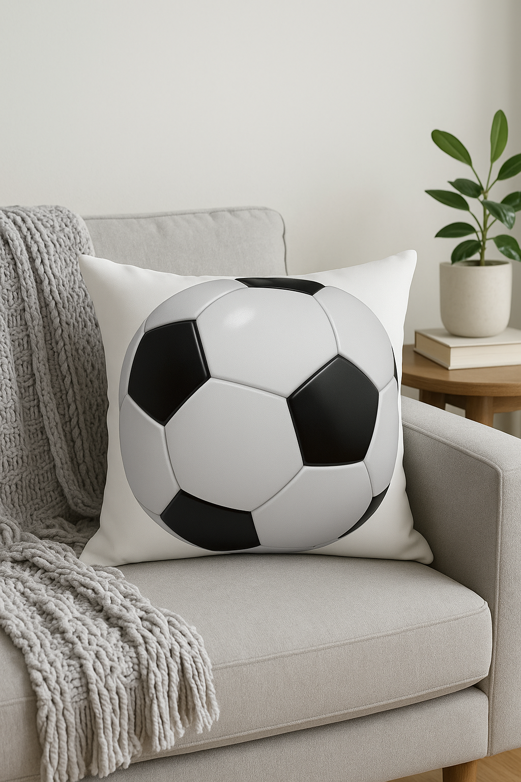 housse de coussin football pour passionnés de sport