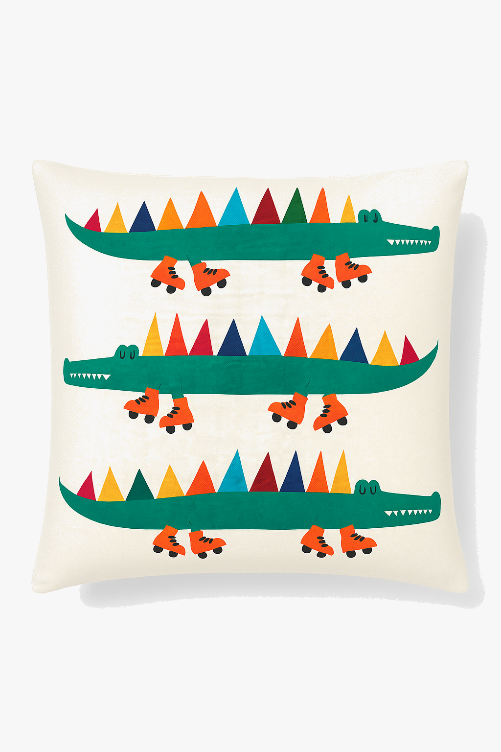 housse de coussin géométrique fleurs sauvages et peau de pêche