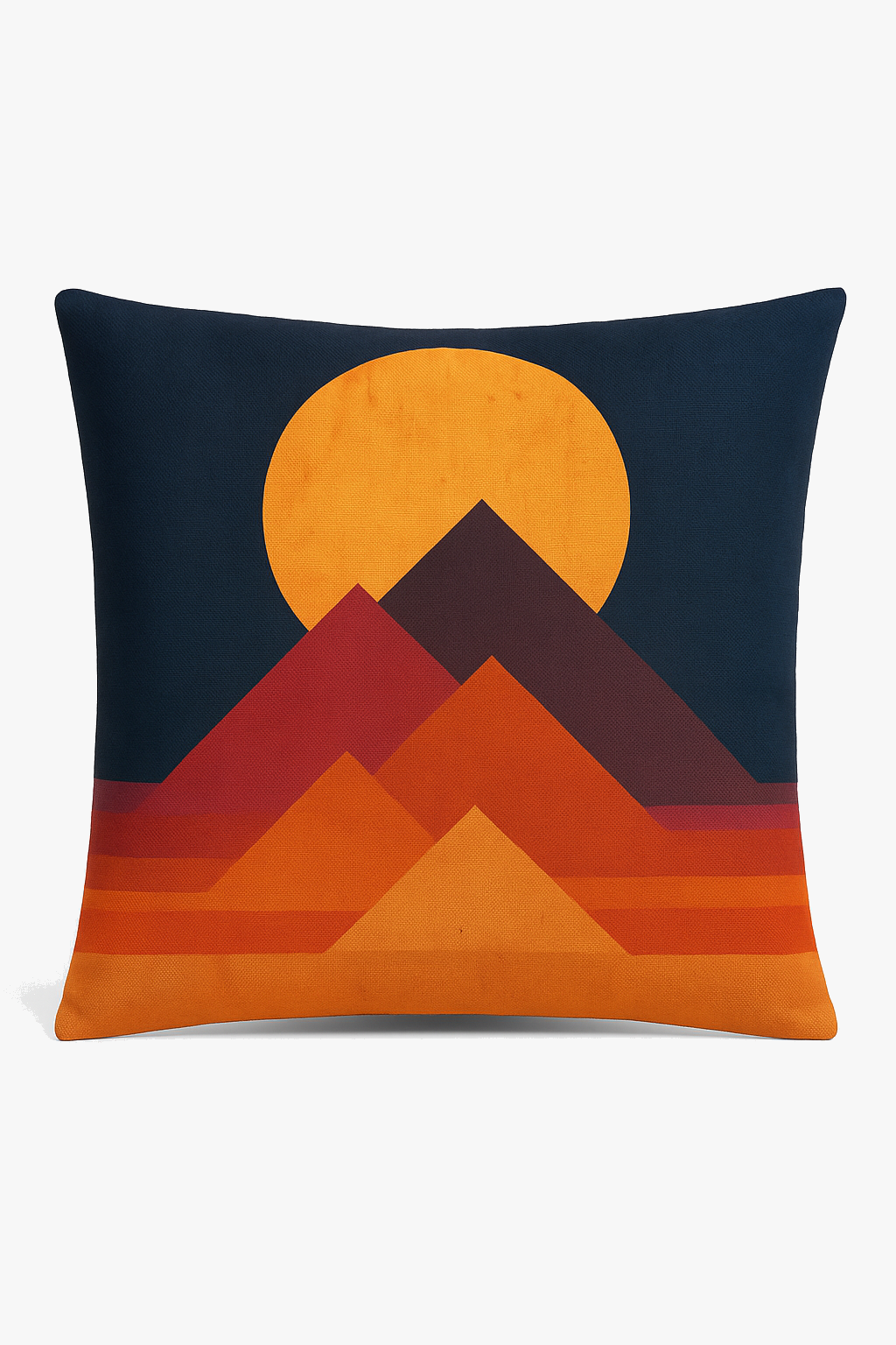 housse de coussin géométrique fleurs sauvages et peau de pêche