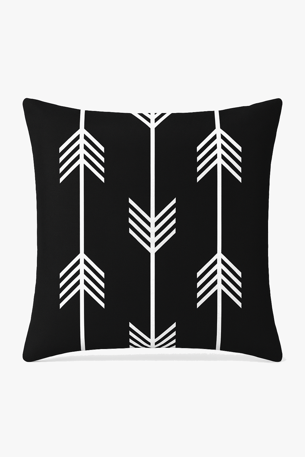 housse de coussin géométrique noir et blanc pour décoration intérieure