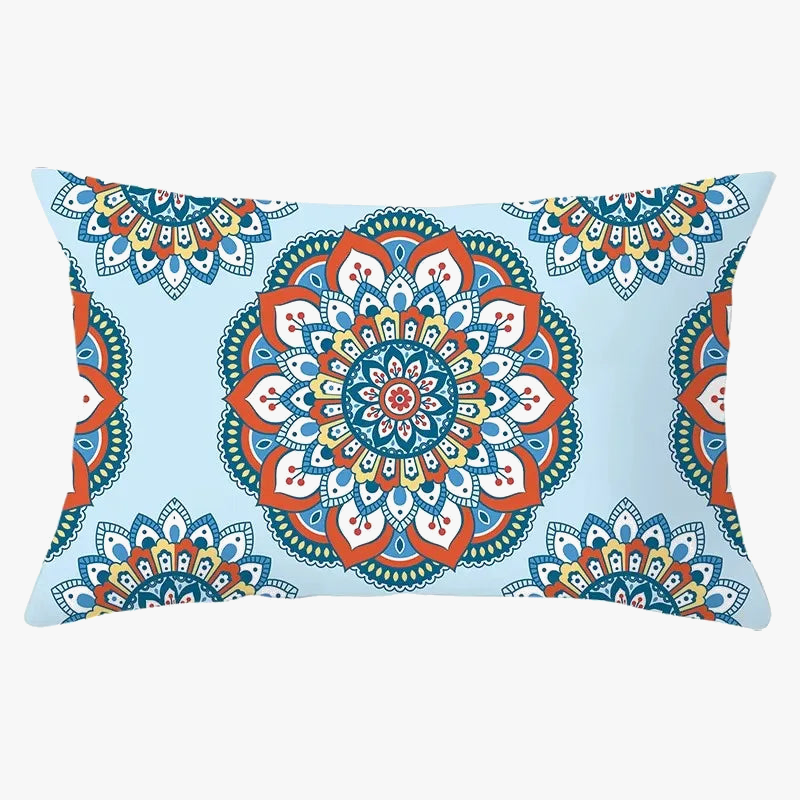 housse de coussin géométrique noir et jaune 30 x 50 cm