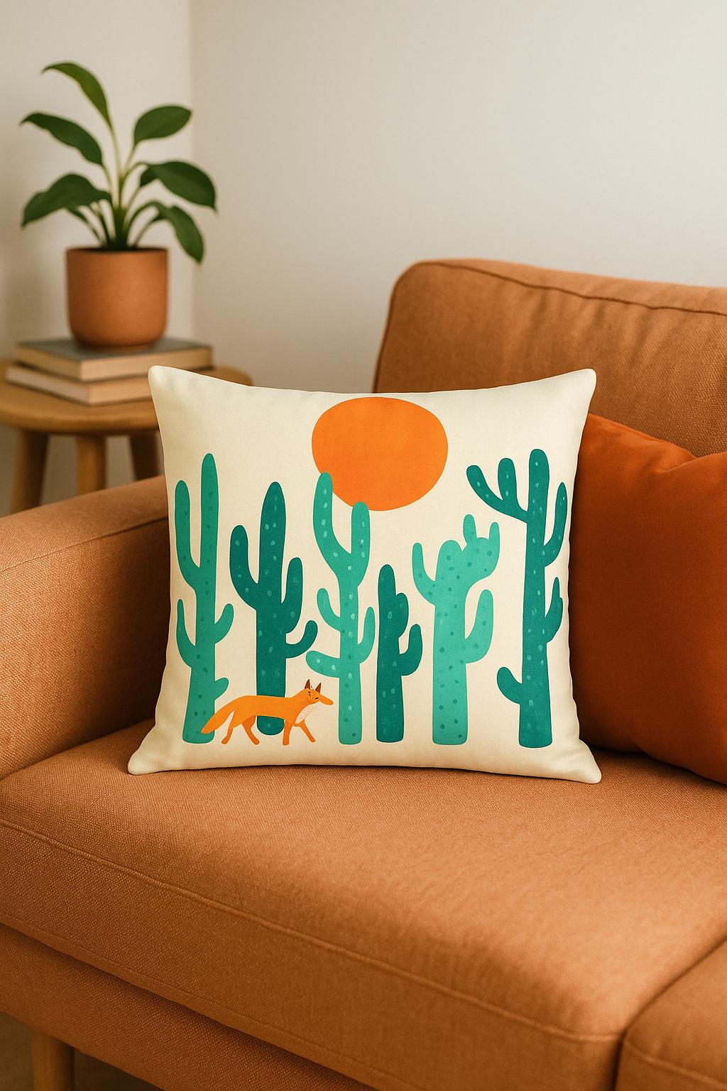 housse de coussin géométrique fleurs sauvages colorées design moderne