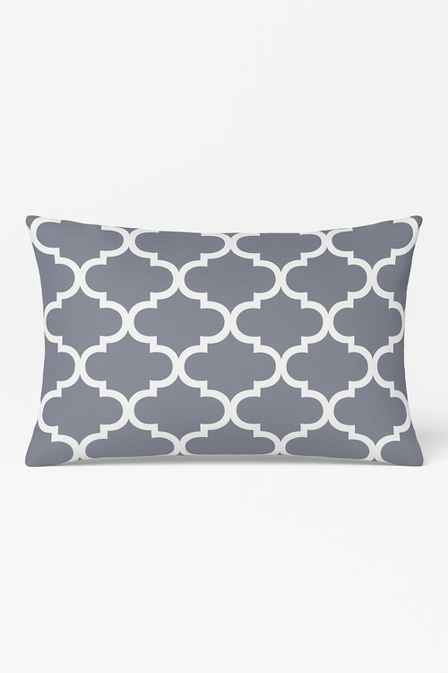 housse de coussin géométrique gris patchwork décoratif pour chambre et salon