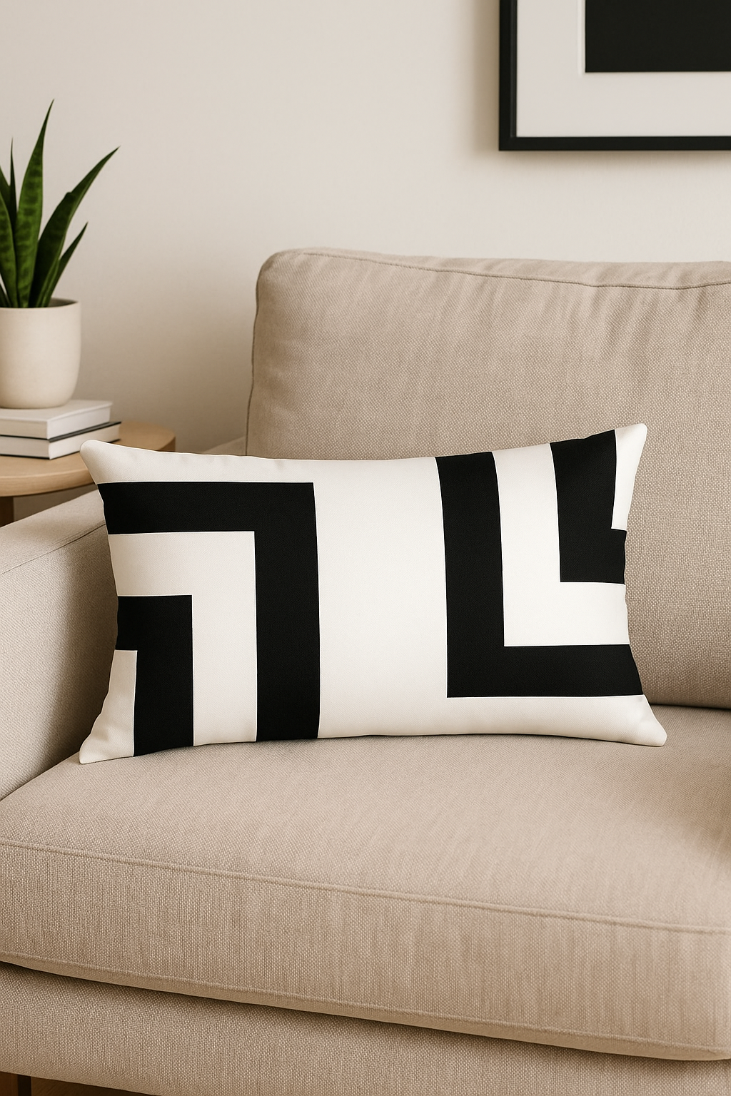 housse de coussin géométrique nordique colorée 30 x 50 cm