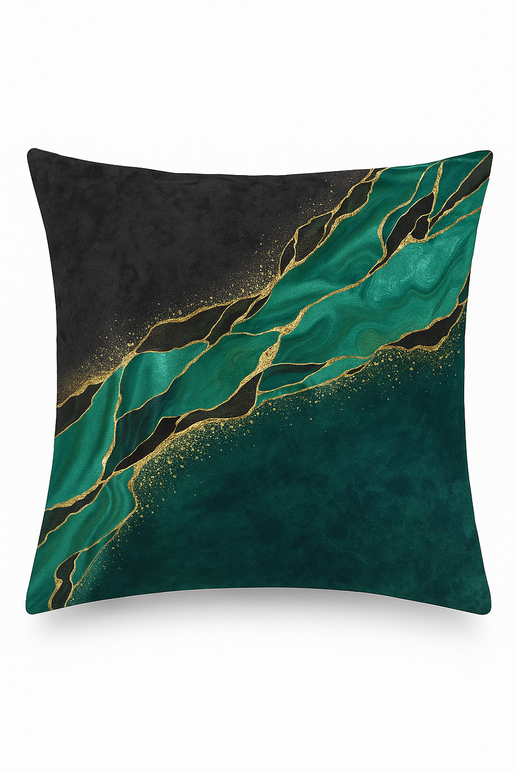 housse de coussin géométrique style ethnique luxe or clair