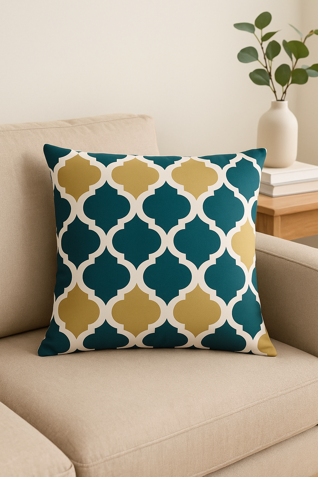 housse de coussin imperméable imprimée pour extérieur 50x70cm