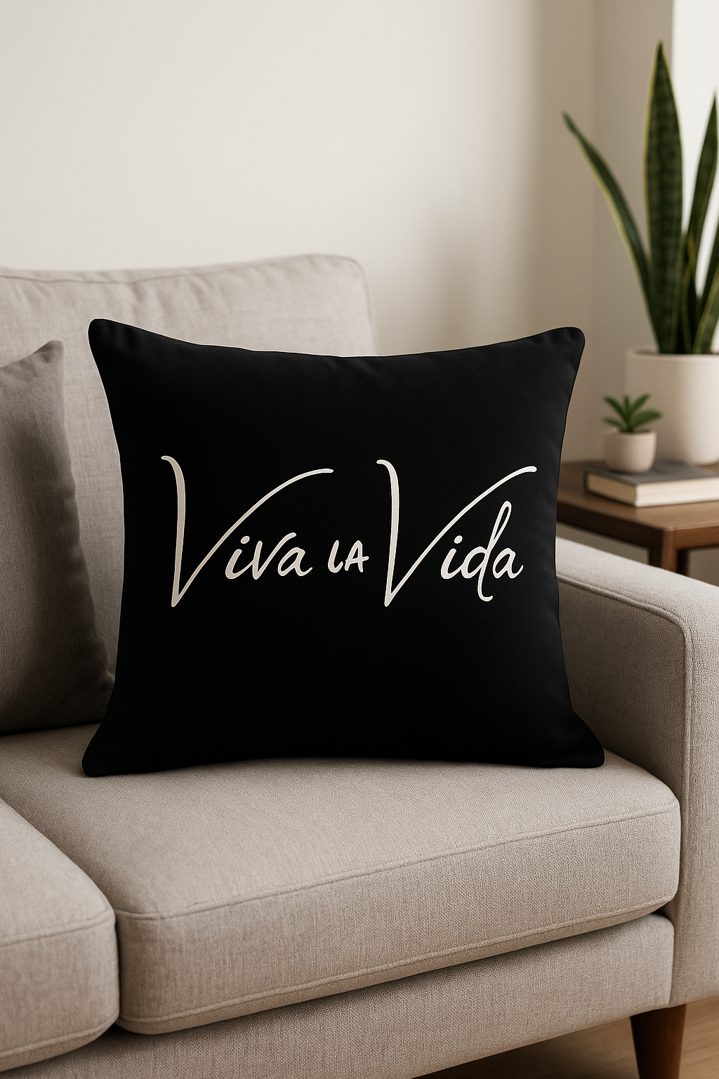 housse de coussin moderne noir et blanc géométrique décorative - vue 3 sur 2