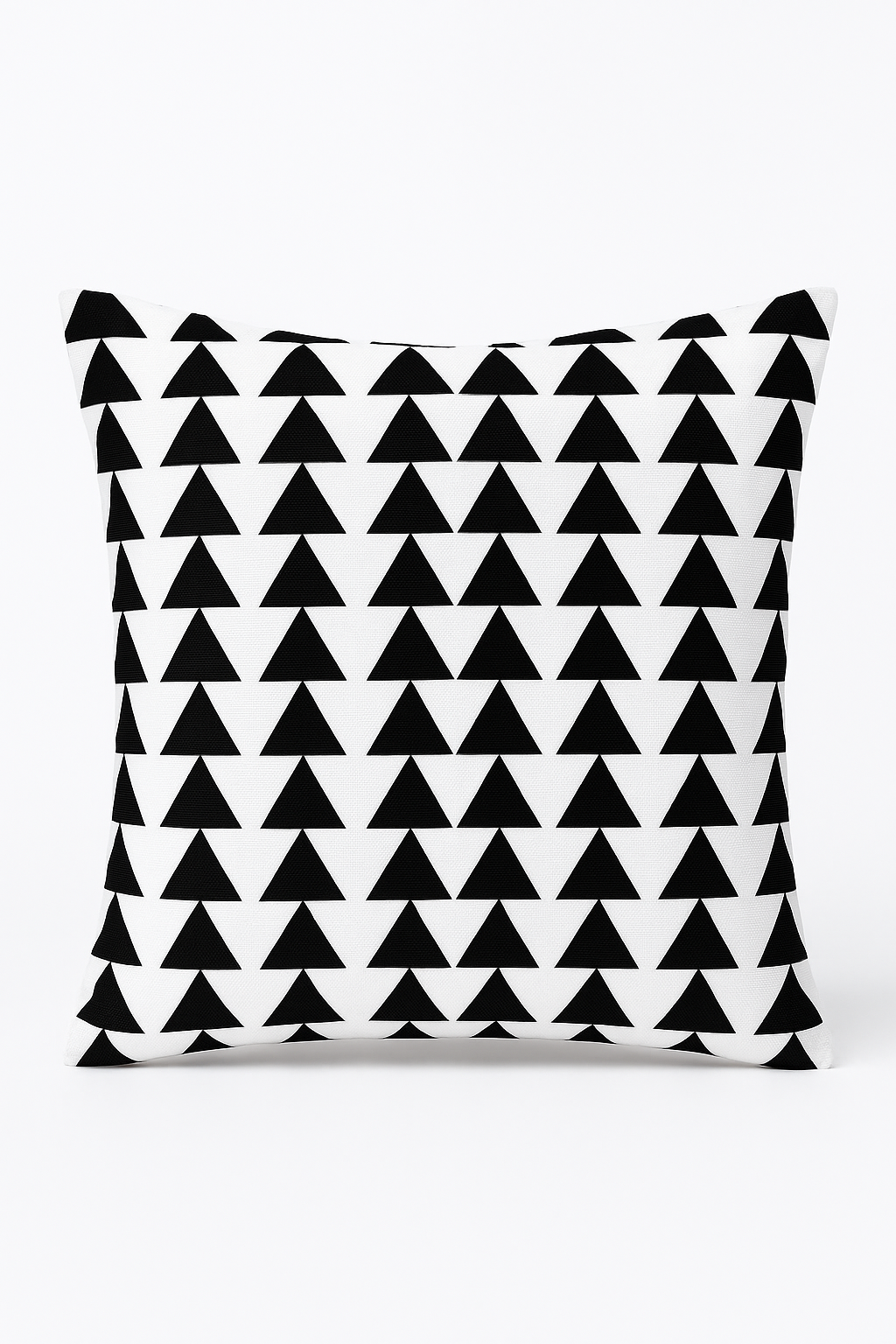 housse de coussin moderne noir et blanc motif géométrique décoratif