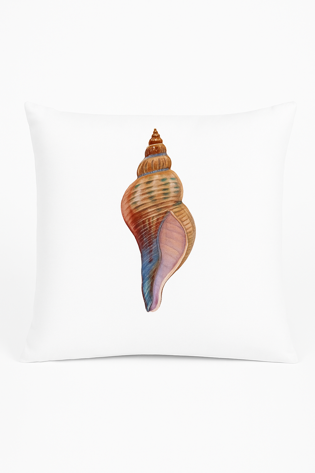 housse de coussin motif coquillage pour décoration marine