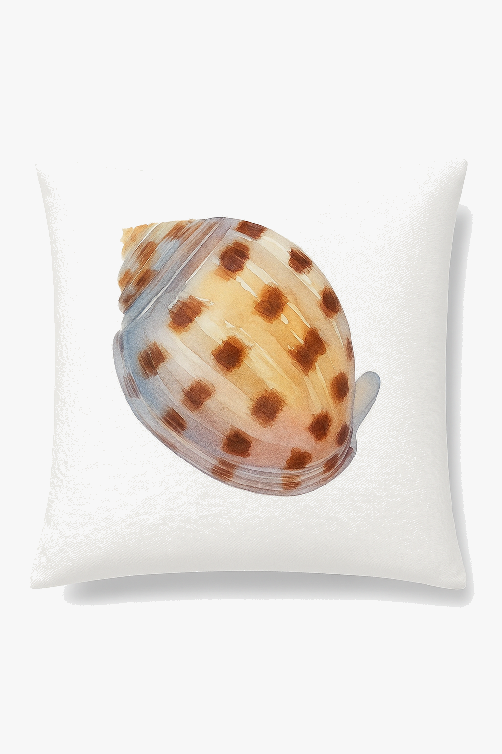 housse de coussin motif coquillage style marin pour canapé