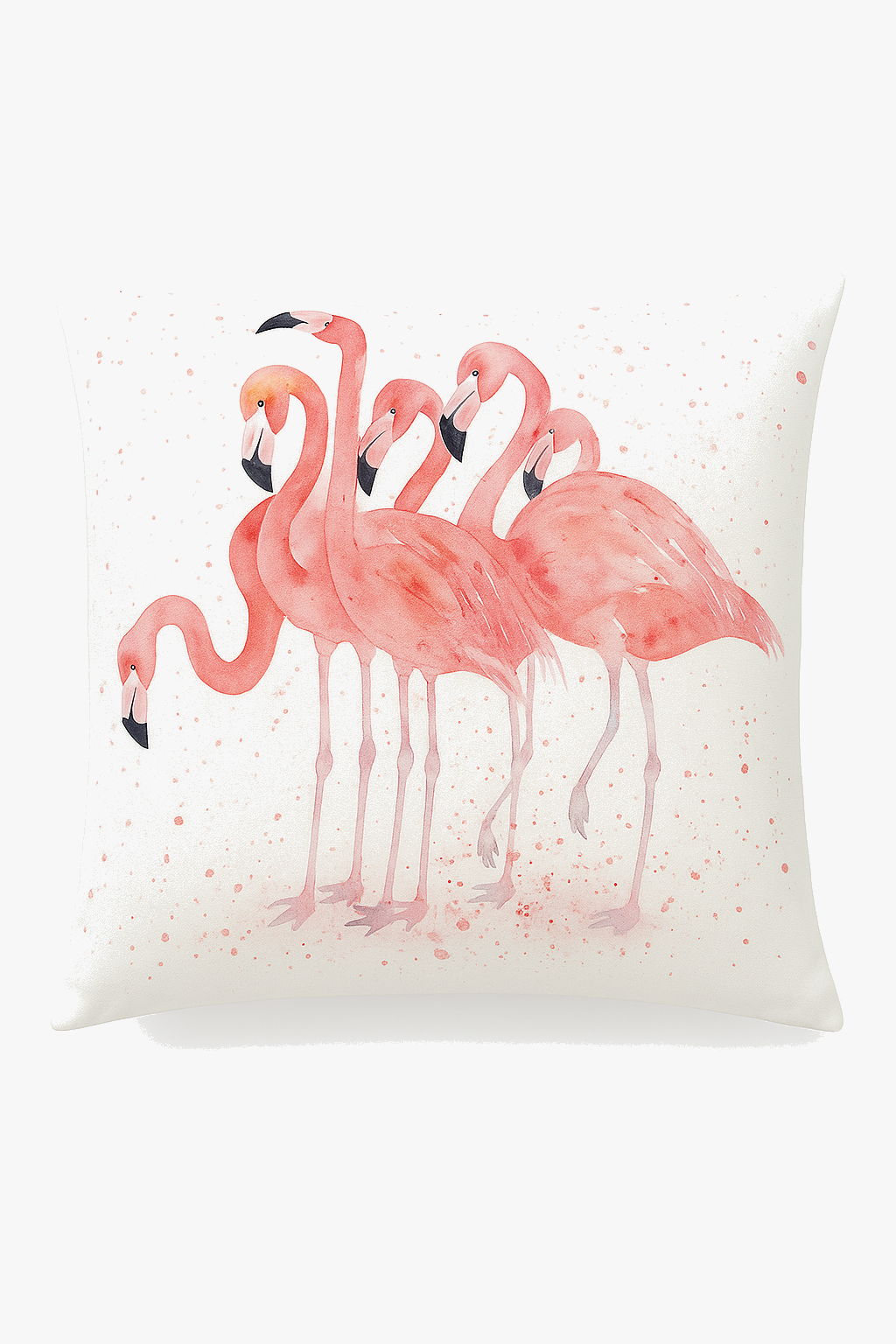 housse de coussin motif flamant rose pour décoration intérieure