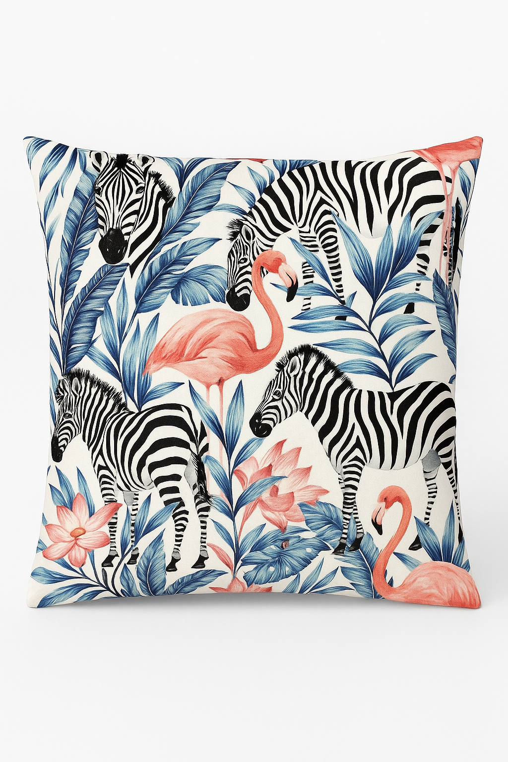 housse de coussin motif flamant rose pour une touche décorative