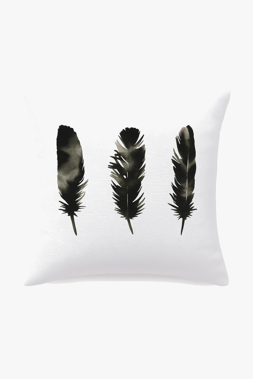 housse de coussin noire et blanche motif géométrique moderne