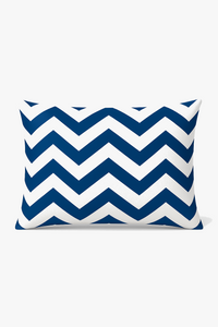 housse de coussin rectangle polyester animaux marins bleus 30 x 50 cm