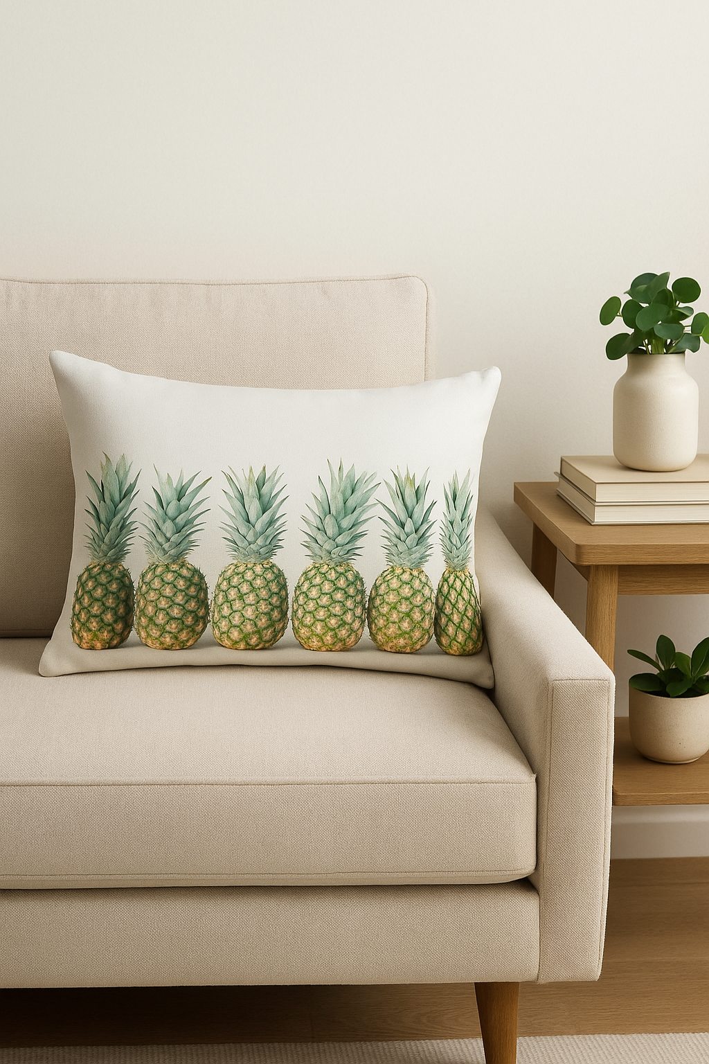 housse de coussin rectangulaire fleurs tropicales 30x50 cm décorative - vue 3 sur 2