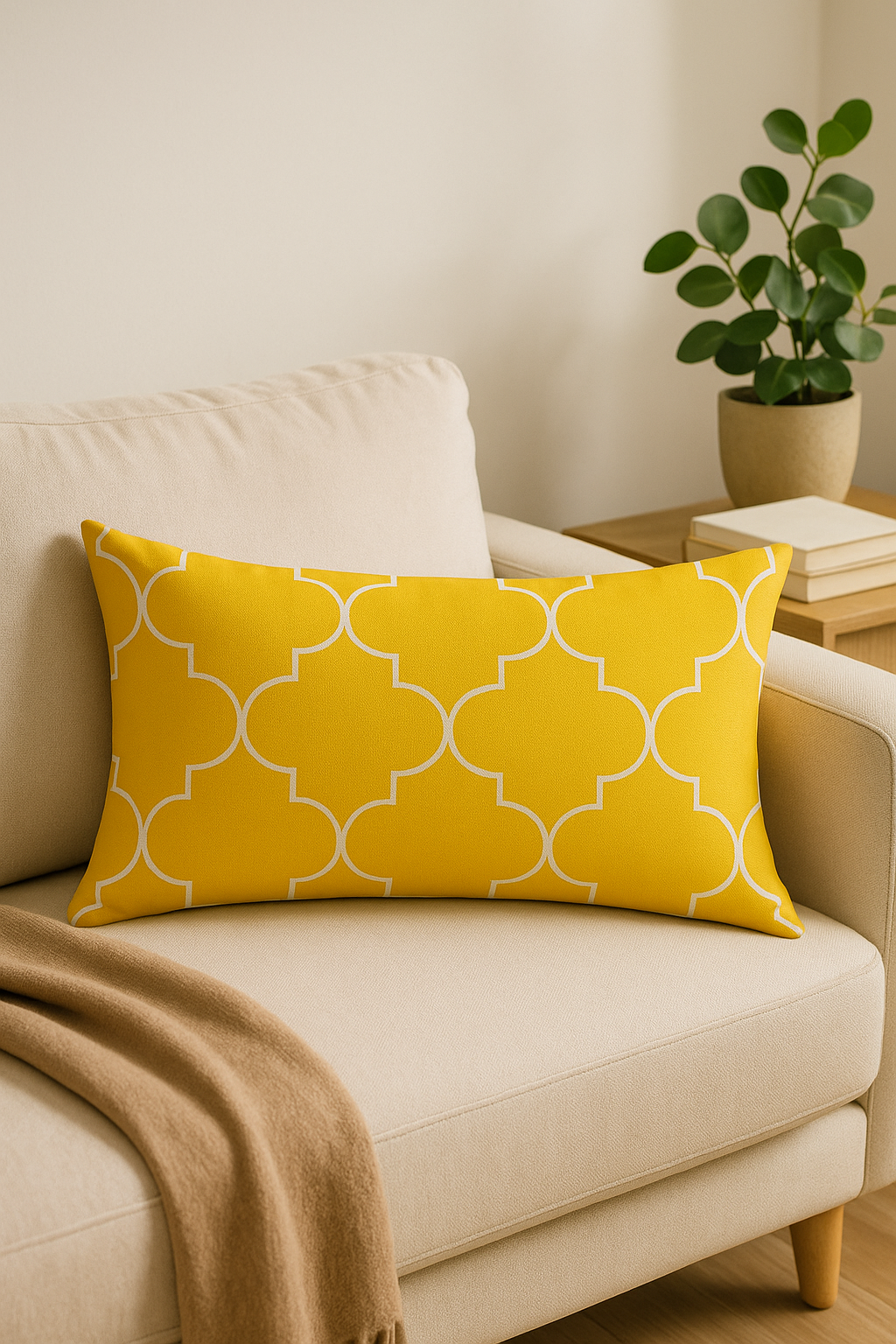 housse de coussin rectangulaire motif mandala géométrique 30 x 50 cm